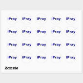 iPray Ronde Sticker (Vel)