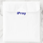 iPray Ronde Sticker (Tas)