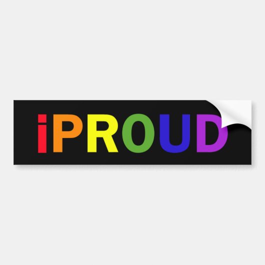 iProud Bumpersticker (Voorkant)