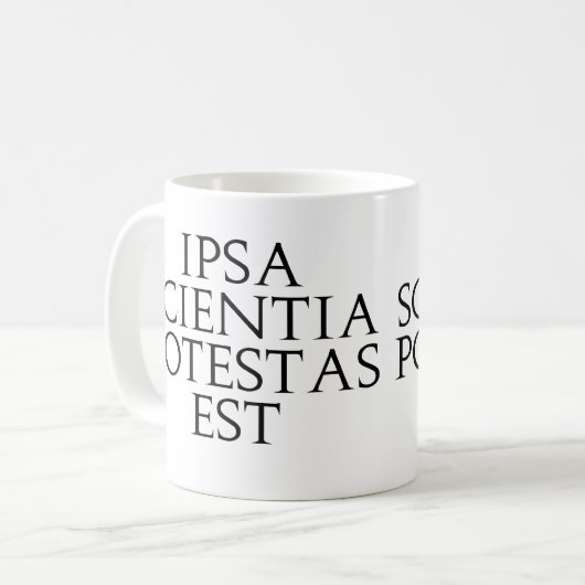 Ipsa Scientia Potestas Est Mok (Voorkant links)