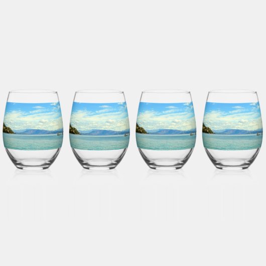 Ipsos strand Drinkware Set Wijnglas Zonder Voet (Voorkant)