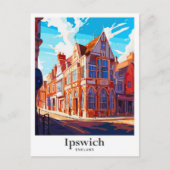 Ipswich Engeland Vintage Travel Illustratie Briefkaart (Voorkant)