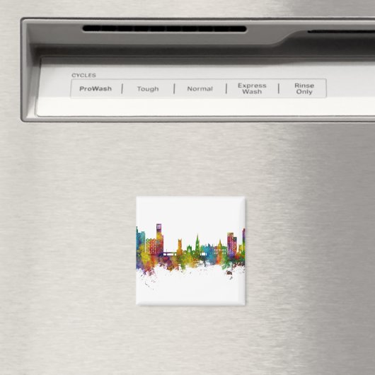 Ipswich England Skyline Magneet (Insitu (Vaatwasser))