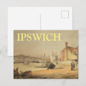 Ipswich Quay, Suffolk Vintage van Engeland Feestdagenkaart (Voorkant / Achterkant)
