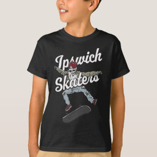 Ipswich Skater Skateboarden Funny Skateboard Humor T-shirt