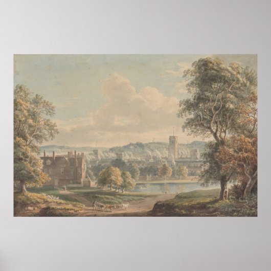 Ipswich van de Grorondes van ChristChurch Mansion Poster (Voorkant)