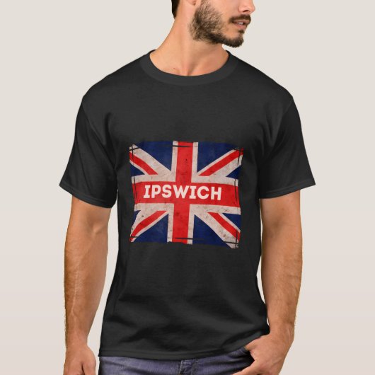 Ipswich vlag strand Suffolk T-shirt (Voorkant)