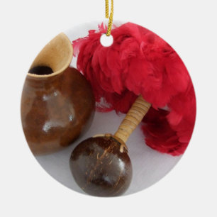 Ipu en Uli Uli Keramisch Ornament