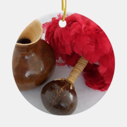 Ipu en Uli Uli Keramisch Ornament (Voorkant)