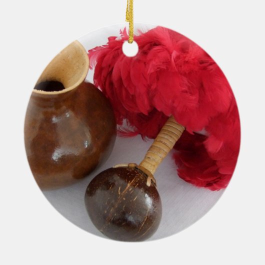 Ipu en Uli Uli Keramisch Ornament (Achterkant)