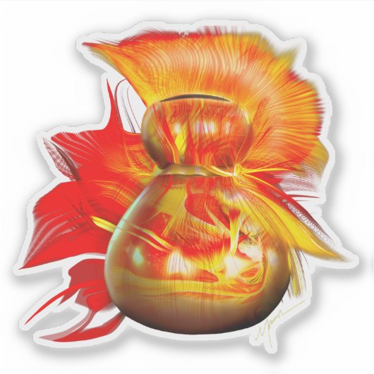 Ipu Hawaii Gourd-instrument Sticker (Voorkant)