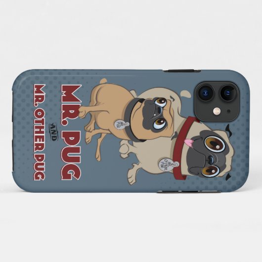 iPug-dekking Case-Mate iPhone Case (Achterkant (horizontaal))