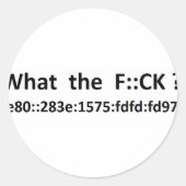 ipv6 ronde sticker (Voorkant)