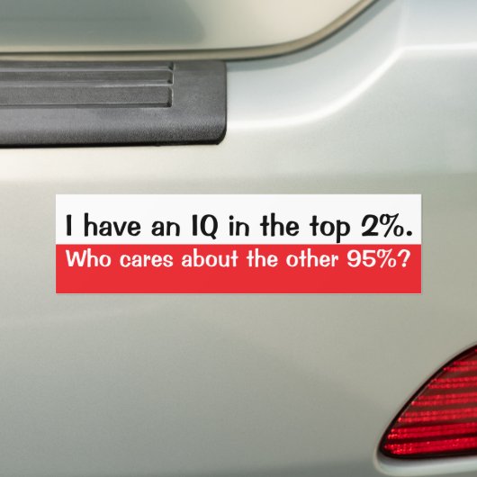 IQ BUMPERSTICKER (Op auto)