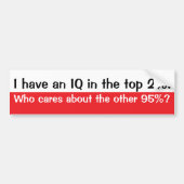 IQ BUMPERSTICKER (Voorkant)