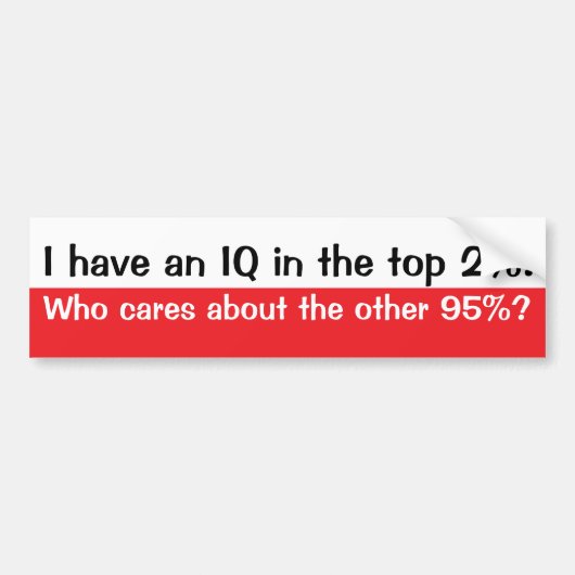 IQ BUMPERSTICKER (Voorkant)