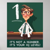 IQ-niveau Sarcasme Poster (Voorkant)