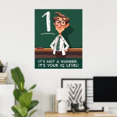 IQ-niveau Sarcasme Poster (Thuiskantoor)