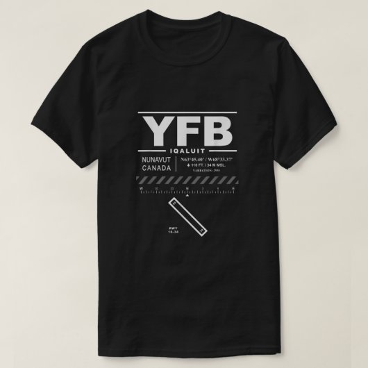 Iqaluit Airport Nunavut Canada Yfb T-shirt (Design voorkant)