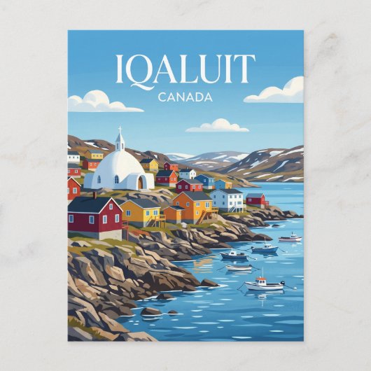 Iqaluit Canada Briefkaart (Voorkant)