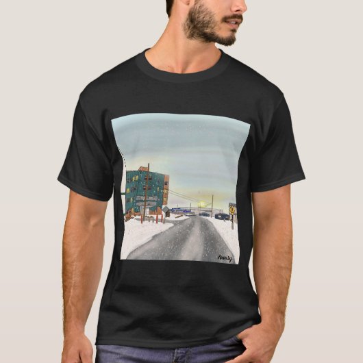 Iqaluit Street Uitzicht T-shirt (Voorkant)