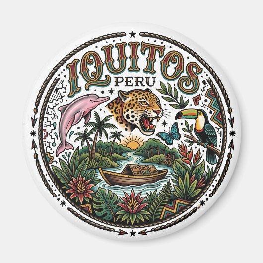 Iquitos Peru Magneet (Voorkant)