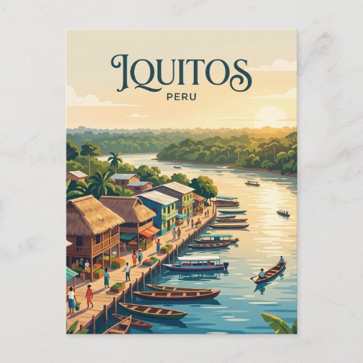 Iquitos, Peru Peru Briefkaart (Voorkant)