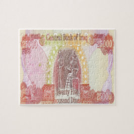 Iraaks 25.000 Dinar Note Money Legpuzzel
