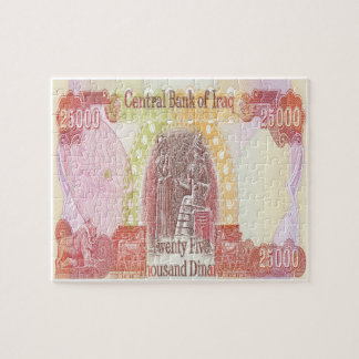 Iraaks 25.000 Dinar Note Money Legpuzzel