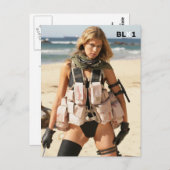 Iraaks Briefkaart - Swimsuit model VJ7T5810 (Voorkant / Achterkant)