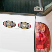 Iraakse actiebadge Euro-Oval Sticker Pair (Op Truck)