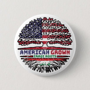 Iraakse Amerikaans-Amerikaanse Amerikaanse Amerika Ronde Button 5,7 Cm