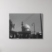 Iraakse gasstation Bagdad in moskee Canvas Afdruk (Voorkant)