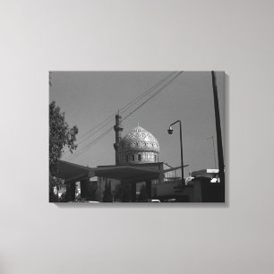 Iraakse gasstation Bagdad in moskee Canvas Afdruk