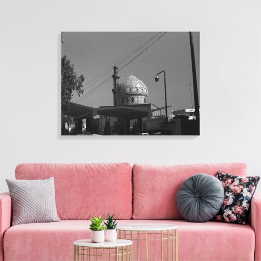  Iraakse gasstation Bagdad in moskee Canvas Afdruk (Insitu (Woonkamer))