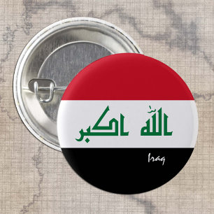 Iraakse knoop, patriottische Iraakse vlag mode Ronde Button 3,2 Cm