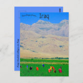 Iraakse Koerdische dorpelingen in Irak Briefkaart (Voorkant / Achterkant)