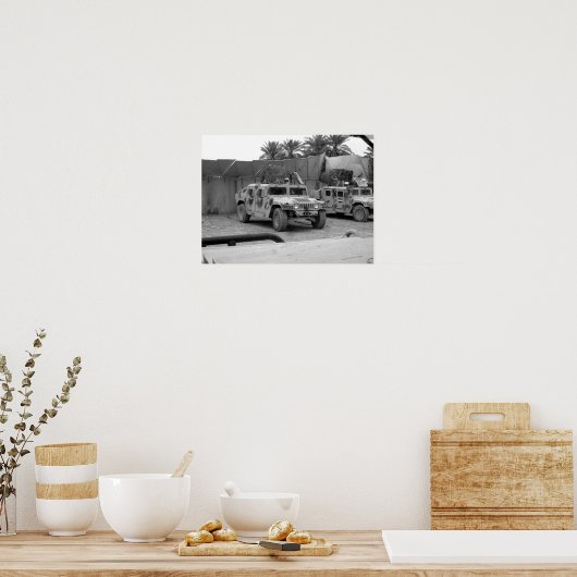Iraakse legerHumvee (M-1151) Poster (Keuken)