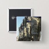 Iraakse luchtmacht werft mars vierkante button 5,1 cm (Voorkant /achterkant)