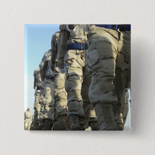 Iraakse luchtmacht werft mars vierkante button 5,1 cm (Voorkant)