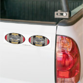 Iraakse marinier tegen medische badge Euro-ovaal Bumpersticker (Op Truck)