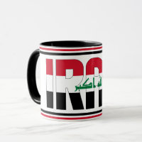 Iraakse nationale vlagpatriottische koffie