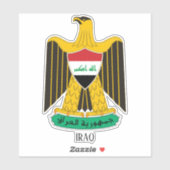 Iraakse nationale wapenschild patriottisch sticker (Vel)