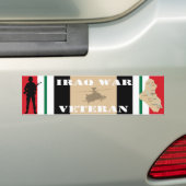 Iraakse oorlogsveteranenBumpersticker Bumpersticker (Op auto)