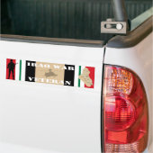 Iraakse oorlogsveteranenBumpersticker Bumpersticker (Op Truck)