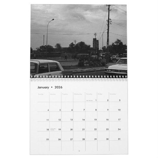 Iraakse pap 1970 Kalender (Jan 2026)