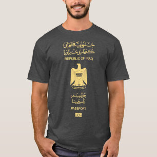 Iraakse paspoort t-shirt