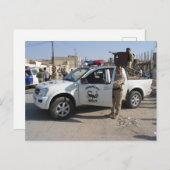 Iraakse politie briefkaart (Voorkant / Achterkant)