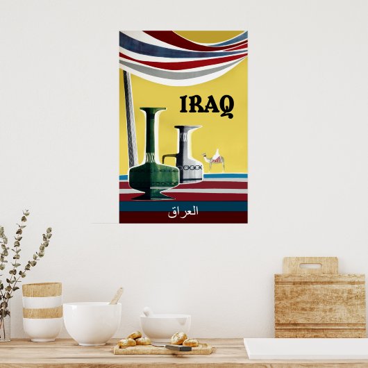 Iraakse reisposter poster (Keuken)