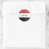 Iraakse ronde-pictogramvlag ronde sticker (Tas)